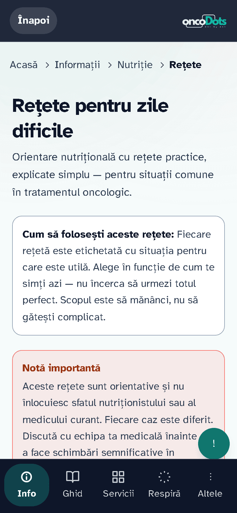 Rețete pentru tratament